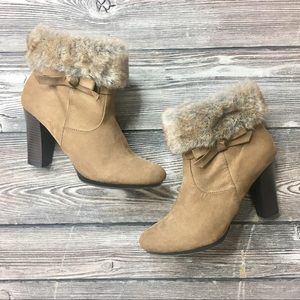 Dana Buchman Faux Fur Booties